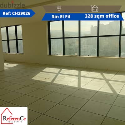 Luxury Office for rent in Sin El Fil مكتب فخم للايجار في سن الفيل