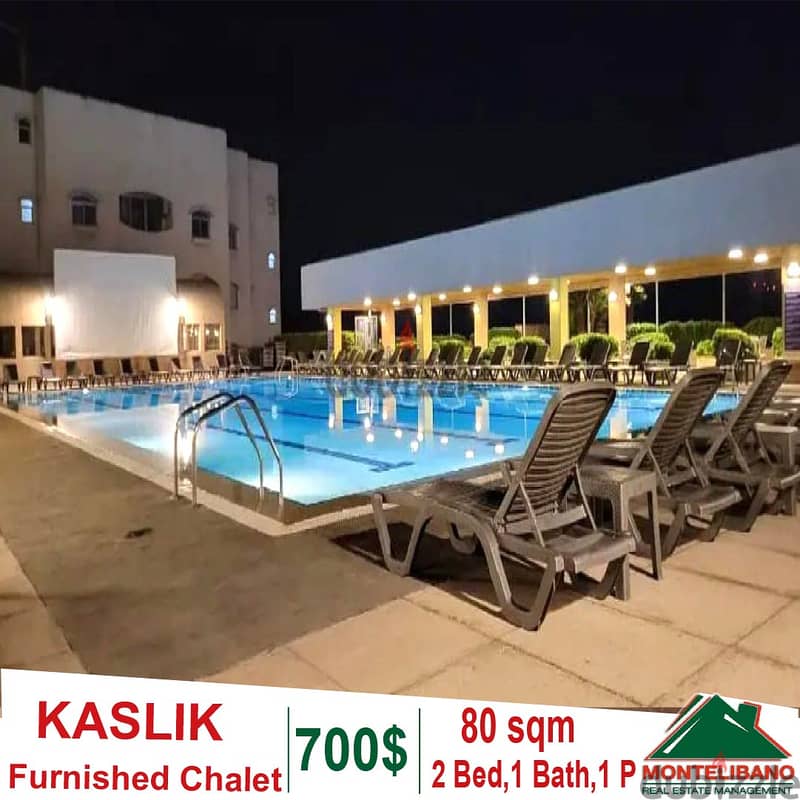 Fully Furnished 80 sqm Chalet for rent in Kaslik !!! 1