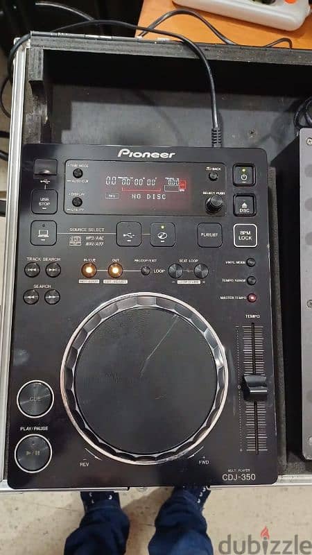 pioneer cdj 350 + mixer pioneer 400 + case 2