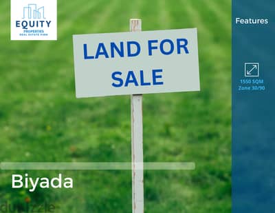 1550 SQM Land For Sale In Biyada أرض للبيع #RT137717