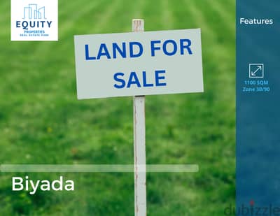 1100 SQM Land For Sale In Biyada أرض للبيع #RT137817