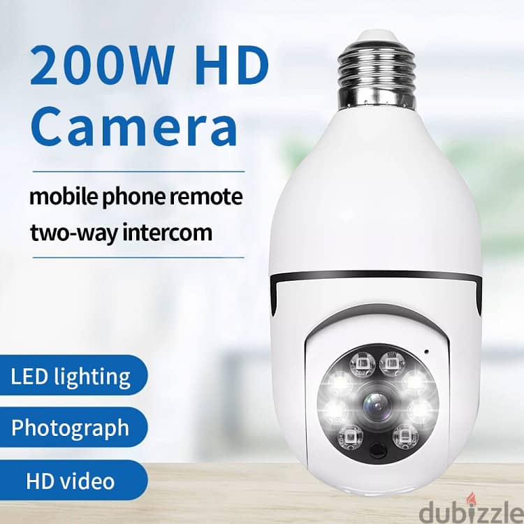 WiFi Bulb Camera 2MP 1