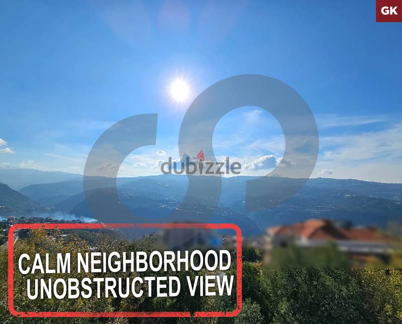 CALM NEIGHBORHOOD- UNOBSTRUCTED VIEW- Ajaltoun/عجلتون  REF#GK116938 0