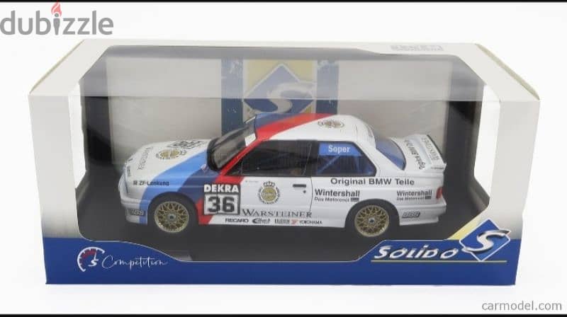 BMW M3 (E30) Evo DTM 1989 diecast car model 1;18. 7