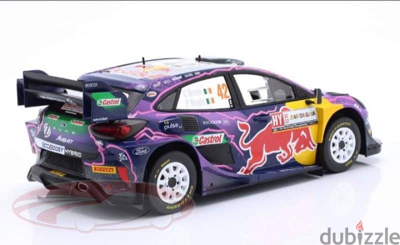 Ford Puma Rally 1 (Rally Sardinia 2022) diecast car model 1;18. 3