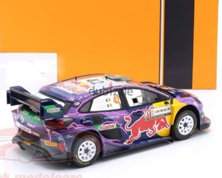 Ford Puma Rally 1 (Rally Sardinia 2022) diecast car model 1;18. 4