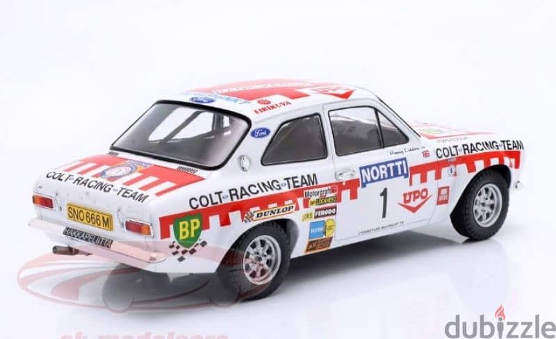 Ford Escort RS 1600 MK1 (Rally 1974) diecast car model 1;18 3