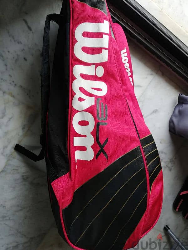 Wilson blx team tennis bag 6 to 8 rakets 1