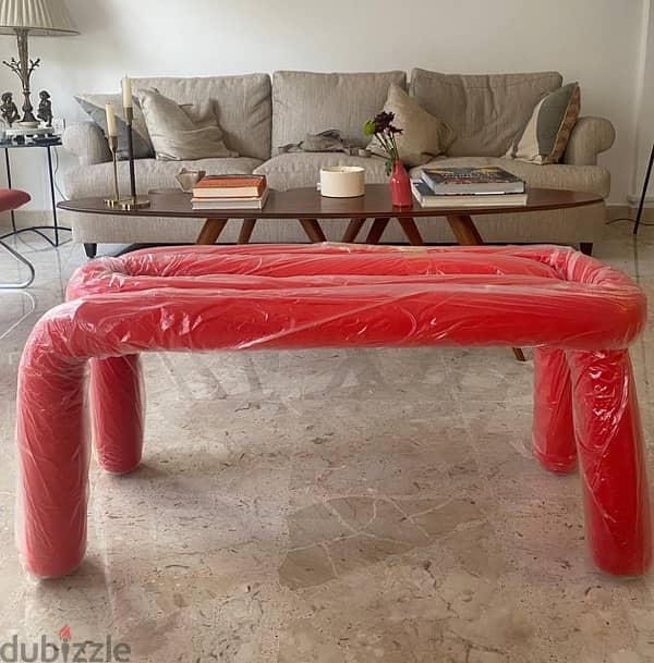 brand new red seater bench 1