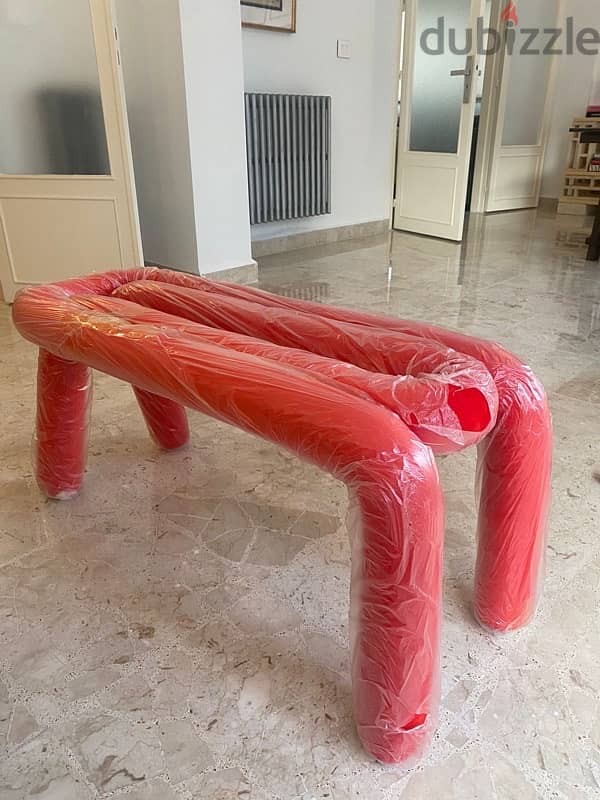 brand new red seater bench 4