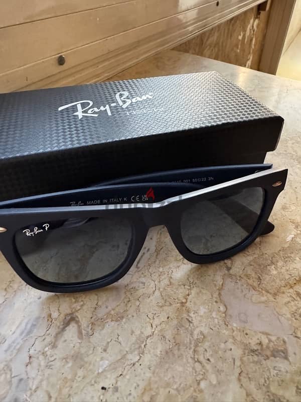 rayban wayfarer blue&dark polarized matte 7