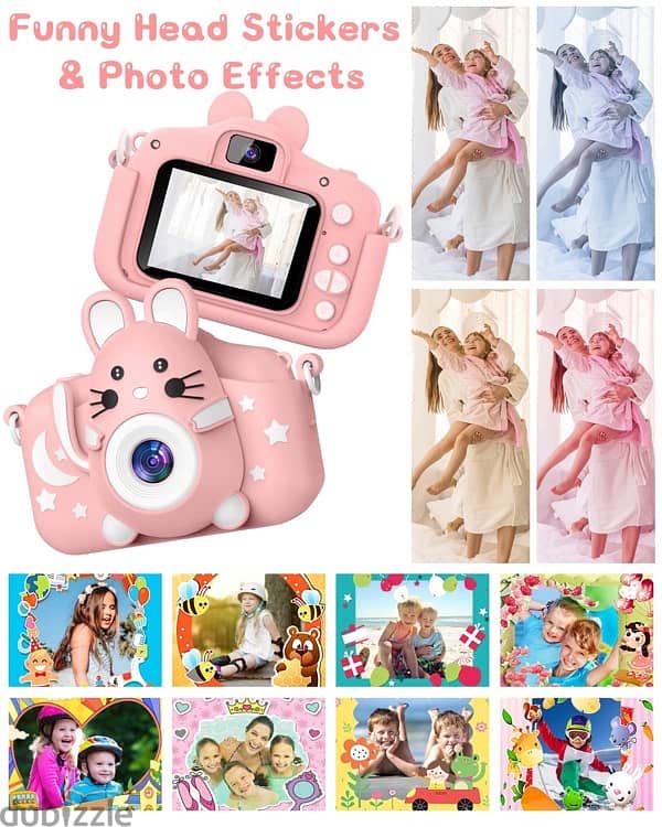 20.0 MP HD 1080P IPS Screen Dual Digital Toy Camera for Kids 2