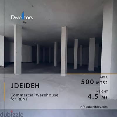 Warehouse for rent in JDEIDEH - 500 MT2 - 4.5 MT Height