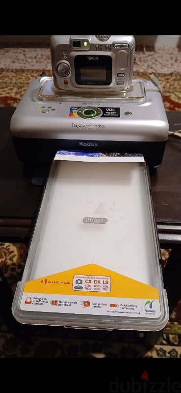 kodak EasyShare camera with photo printer