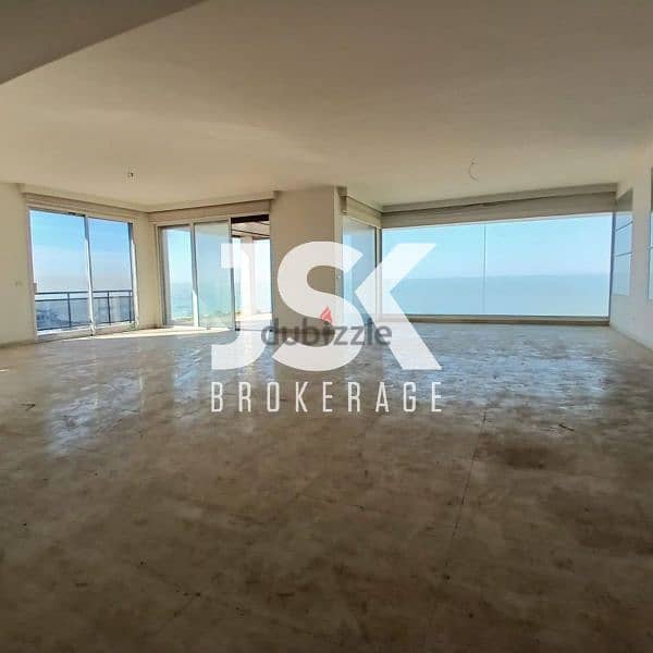 L16863 - Apartment With Great Sea View For Sale in Rabieh 0