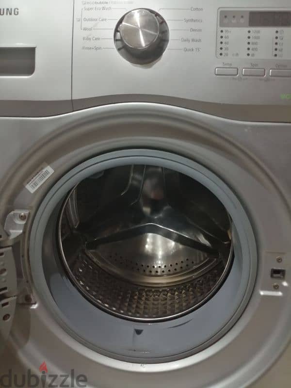 Samsung washing machine eco bubble 7kg. 1