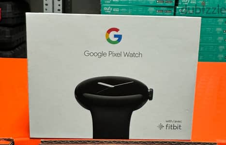 Google Pixel Watch matte black stainless steel case/obsidian active b