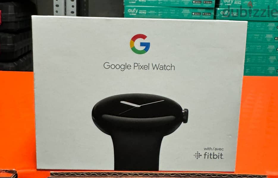 Google Pixel Watch matte black stainless steel case/obsidian active b 0