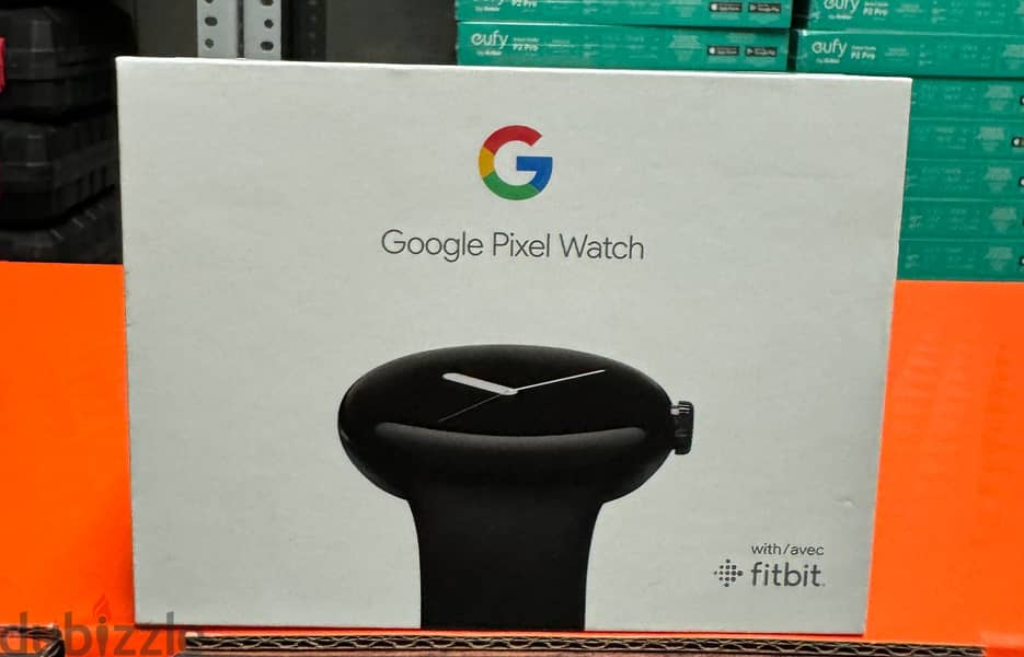 Google Pixel Watch matte black stainless steel case/obsidian active b 0