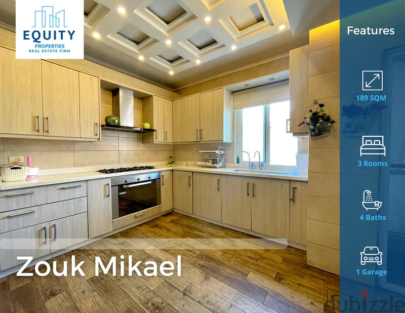 Furnished 189 SQM Apartment For Sale In Zouk Mikael #RK138126 0