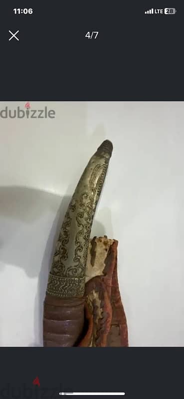 antique early 19th century oman silver dagger 3