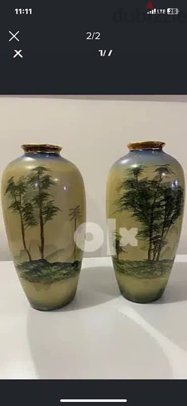 beautifull pair of french porcelaine vases