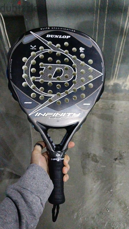 Dunlop Infinity Pro metallic padel racket + Dunlop bag 4