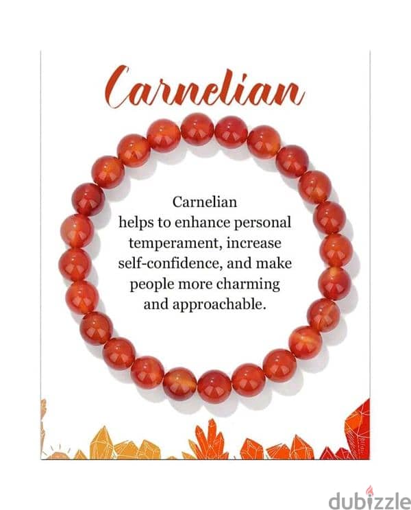 Natural Carnelian Bracelet عقيق 0