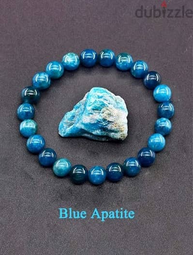 Natural Blue Apatite Bracelet