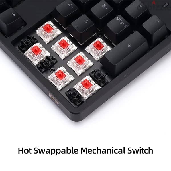 IROK FE104 RGB Mechanical Keyboard, Hot Swappable Gaming Keyboard 5