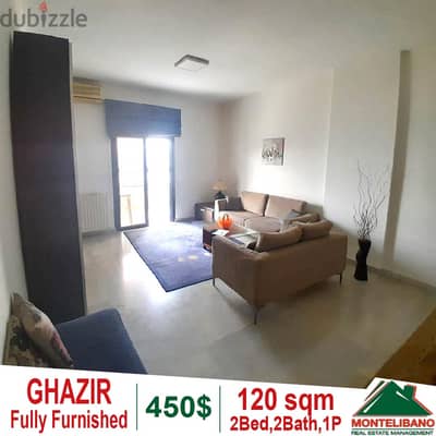 120 sqm fully furnished apartment for rent in Ghazir!!