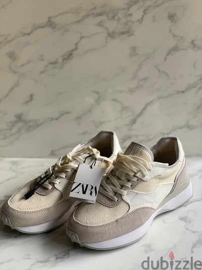 ZARA Men's Sports Shoes - Off-White 41