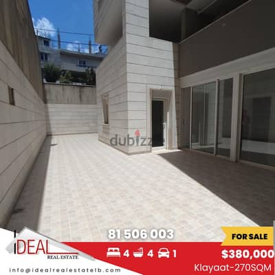 270 SQM Apartment with Terrace in Klayaat for sale  REF#CC2102