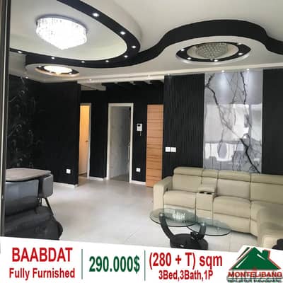 280 sqm duplex for sale in Baabdat!!