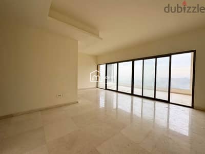 200 Sqm + 80 Sqm Terrace - Sea View Apartment for Rent in Bsalim