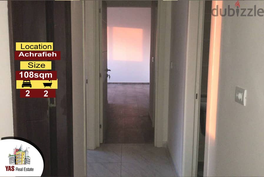 Achrafieh 108m2 | Prime Location | New | High End | MO 0