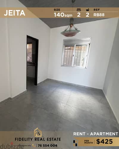 Apartment for rent in Jeita RB88  للإيجار في جعيتا