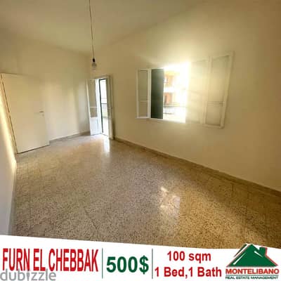 100 sqm apartment for rent in Furn El Chebbak with Terrace !!!