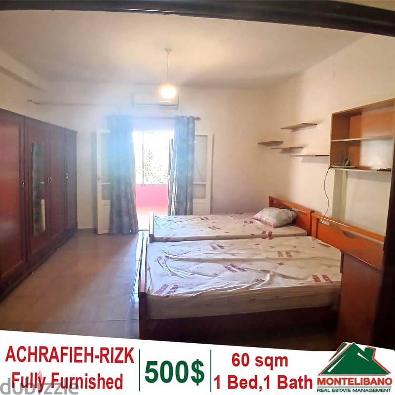 Fully Furnished 60 sqm Apartment for rent in Achrafieh - Rizk !!! 0