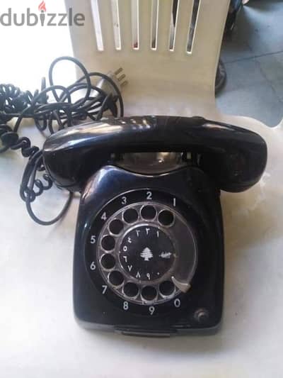 ANTIQUE TELEPHONE ERICKSON BLACK WITH SIDER LEBANESE