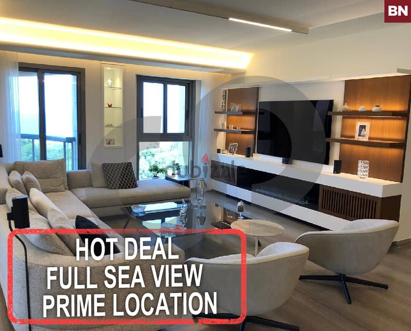 Hot Deal -Full Sea View -Prime Location -Dbayeh/ضبيه REF#BN117025 0