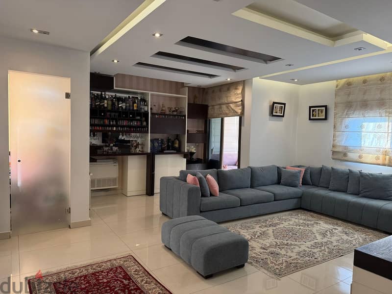 Furnished Duplex Apartment+Terrace+MountainView for sale in Mansourieh 0