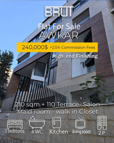 Apartment for sale in Awkar/ Deir Tamich -Brand New