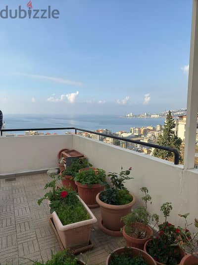 Decorated Apartment+Terrace+Sea View for sale in Faytroun - شقة للبيع