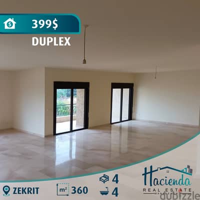 Duplex Apartment For Rent In Zekrit