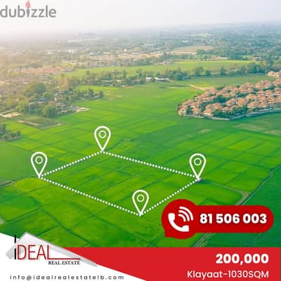 1030 SQM Land in Klayaat for sale REF#CC2107