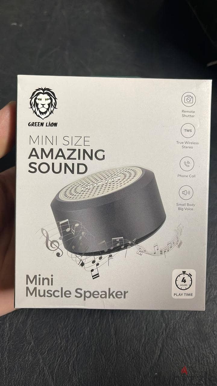 Green lion mini muscle speaker black 0