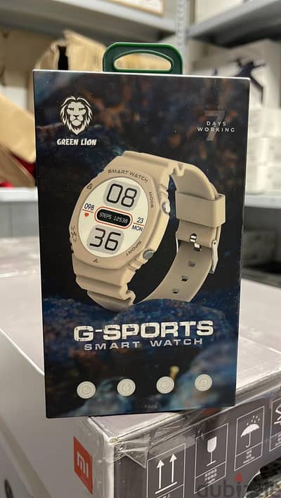 Green lion G-sports smart watch biege