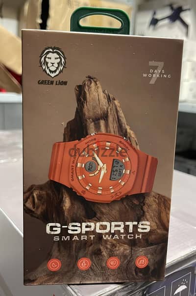 Green lion G-sports smart watch orange