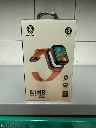 Green lion kids 4g smart watch with video calling series 3 orange exc